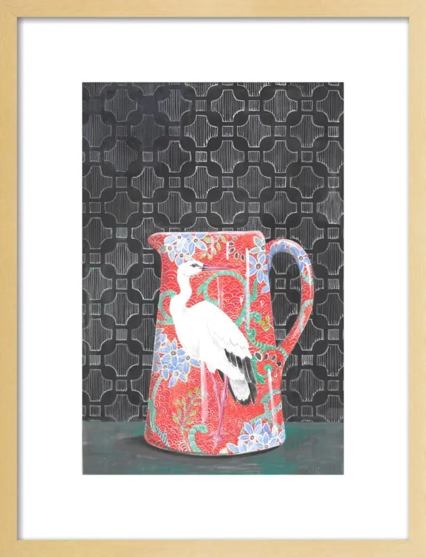 Red Vase by Miri Eshet for Artfully Walls