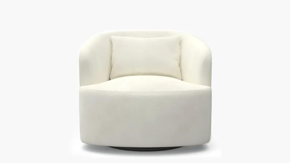 Deco Swivel Chair, Sheepskin
