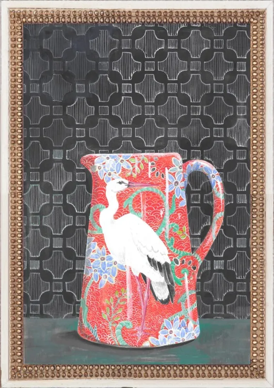 Red Vase by Miri Eshet for Artfully Walls