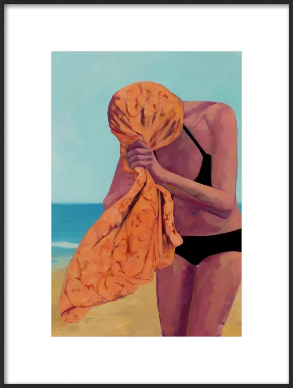Tangerine Towel by T. S. Harris for Artfully Walls