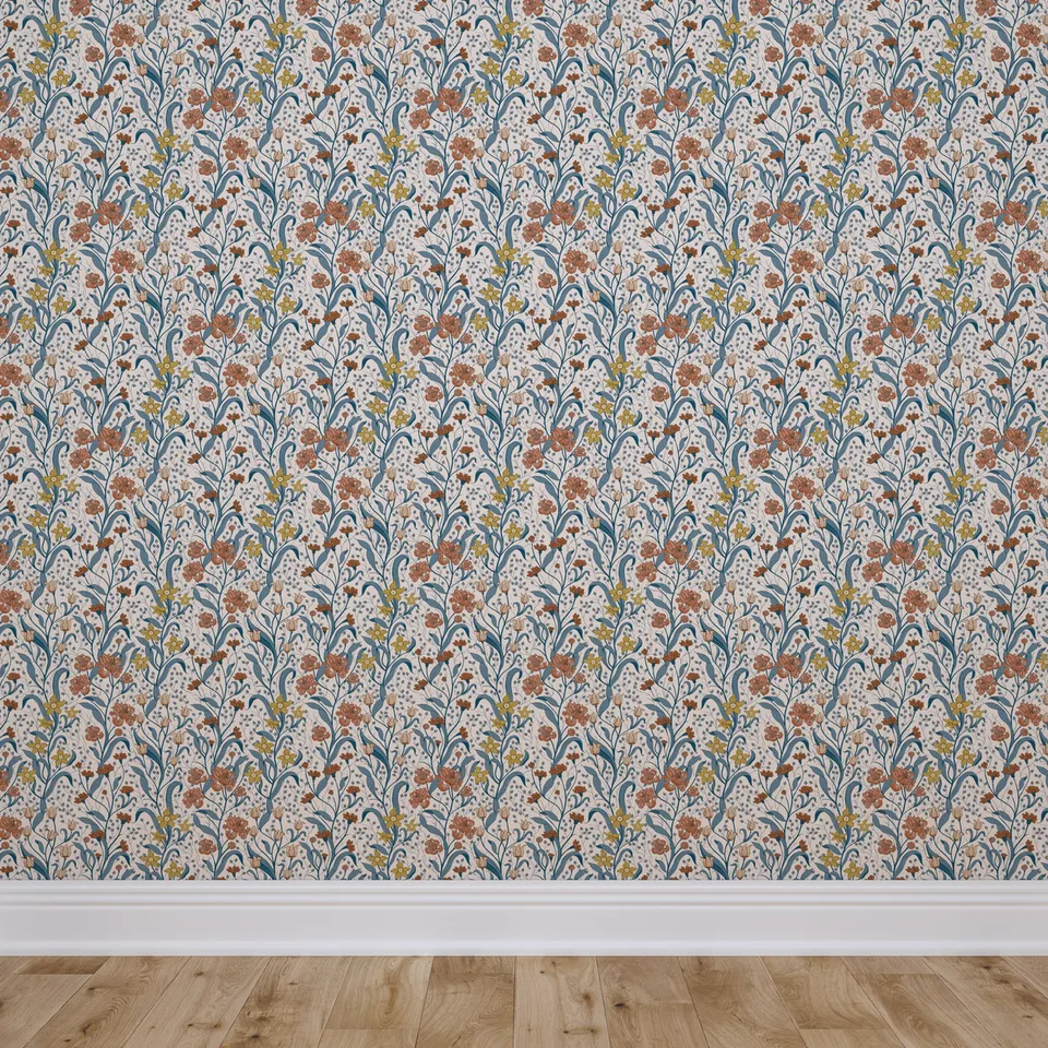 Traditional Wallpaper, Sienna Bloomsbury