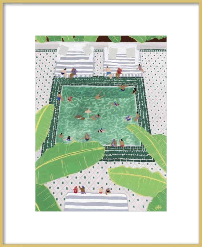 Green Riad by Joanne Ho for Artfully Walls