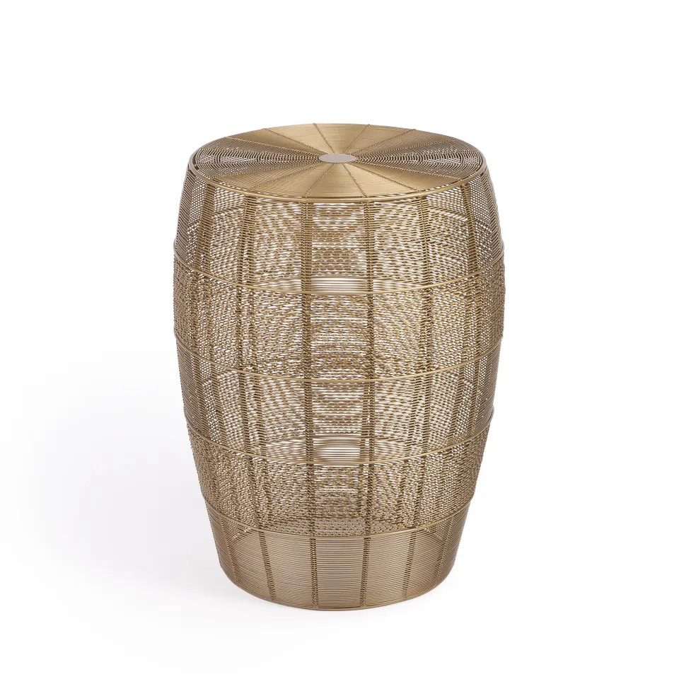 Bellarose Polished Gold Side Table