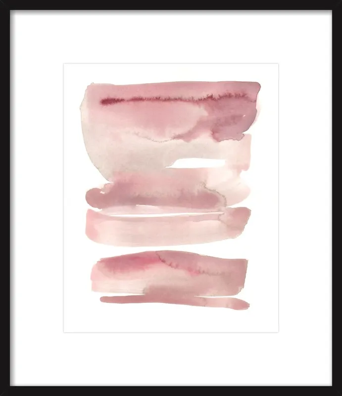 pink waves by Kelly Witmer for Artfully Walls