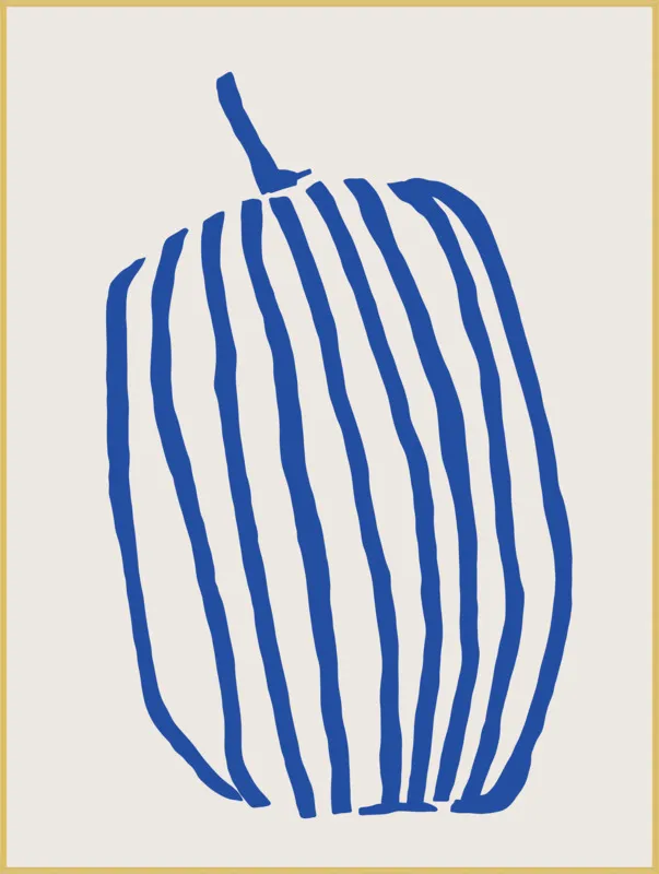 Striped pumpkin by Jessica Nielsen for Artfully Walls