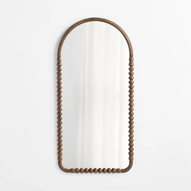 Jenny Lind Deep Brown Arch Full Kids Wall Mirror