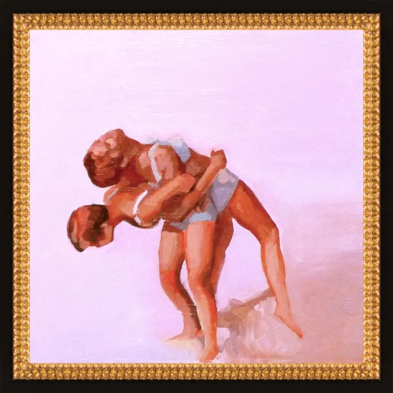 wrestling by Mary Sinner for Artfully Walls