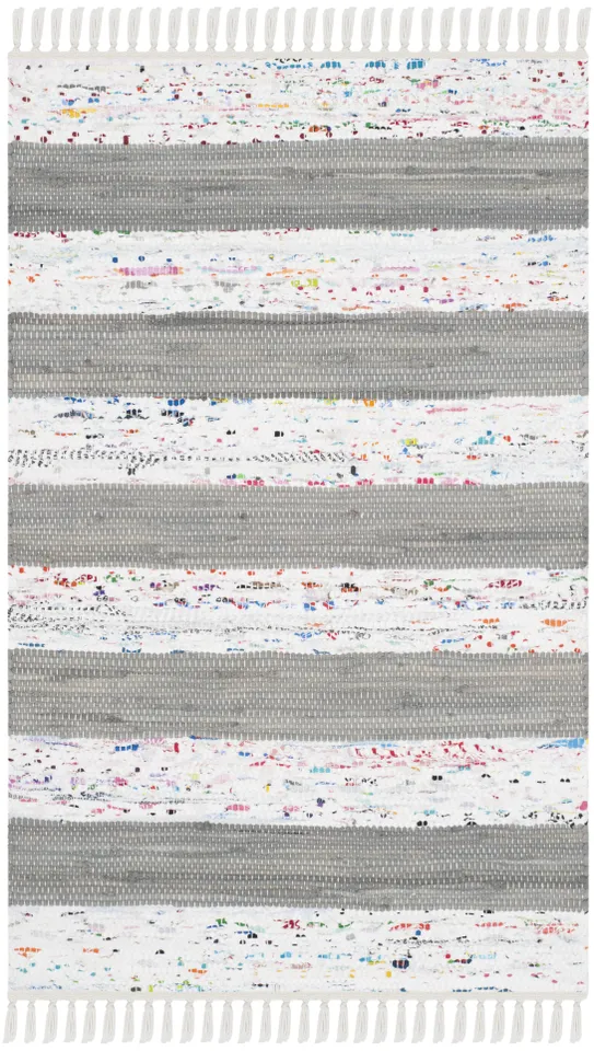Arlo Home Hand Woven Area Rug, MTK720A, Ivory/Grey,  2' 3" X 3' 9"