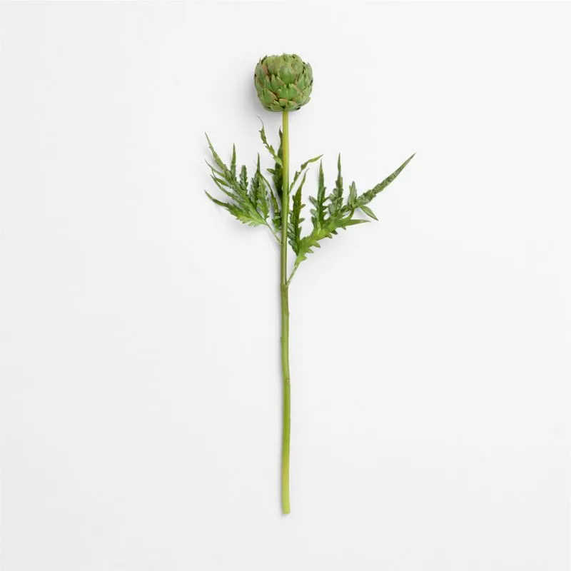 Faux Green Artichoke Stem 28"