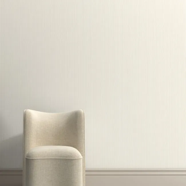 Vivienne Natural Ticking Stripe Wallpaper