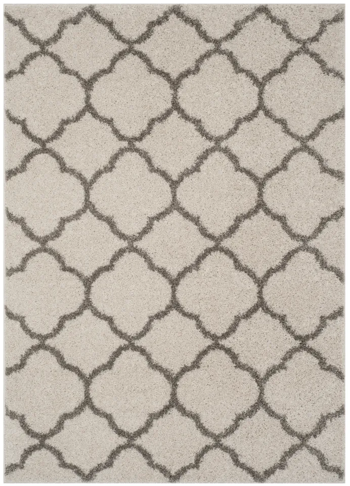 Arlo Home Woven Area Rug, SG168B, Ivory/Grey,  5' 1" X 7' 6"