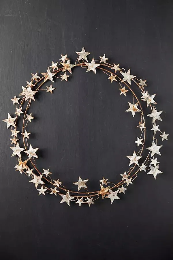 Aged Iron Star Wreath