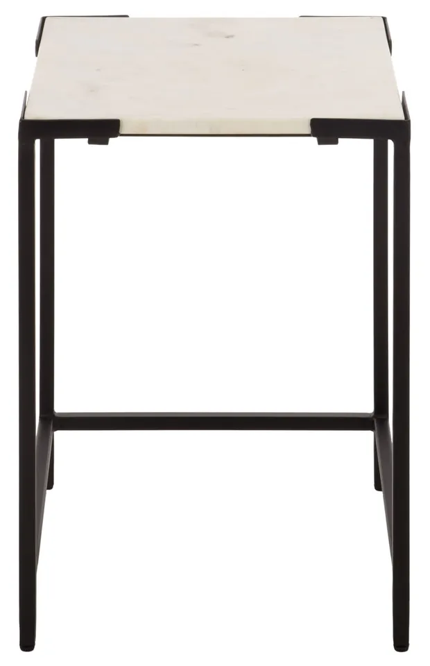 Rizo Top Accent Table - Black / White