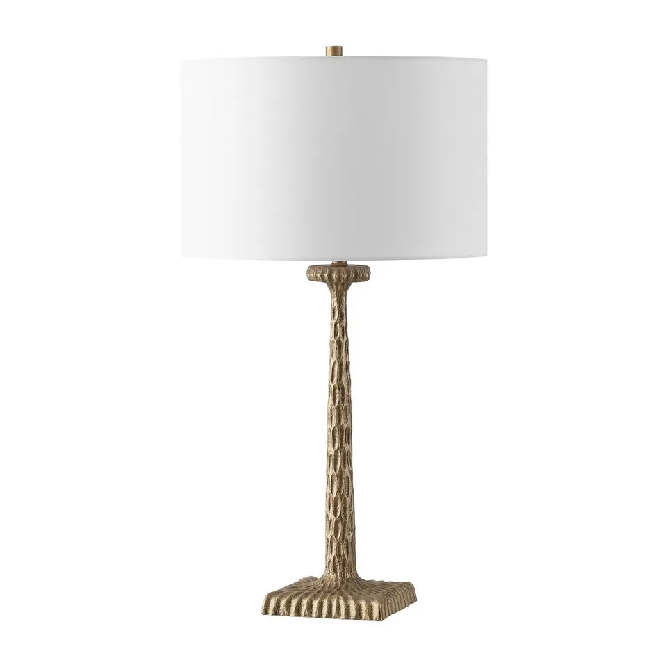Safavieh Couture Roxalina Metal Base Table Lamp - Antique Brass/White