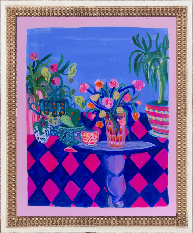 Pots and Plants painting by Davina Shefet for Artfully Walls