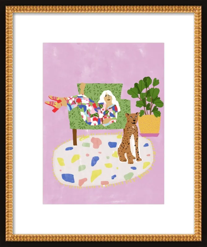 Lady and her tiger by Alja Horvat for Artfully Walls