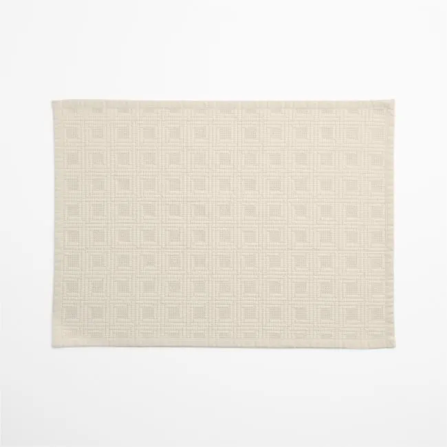 Natural Quilted Cotton Placemat