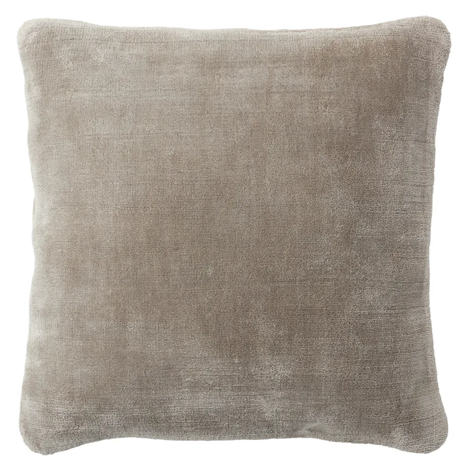 Illumine ALU02 Handmade Solid Gray Down Alternative Filled Pillow (24")