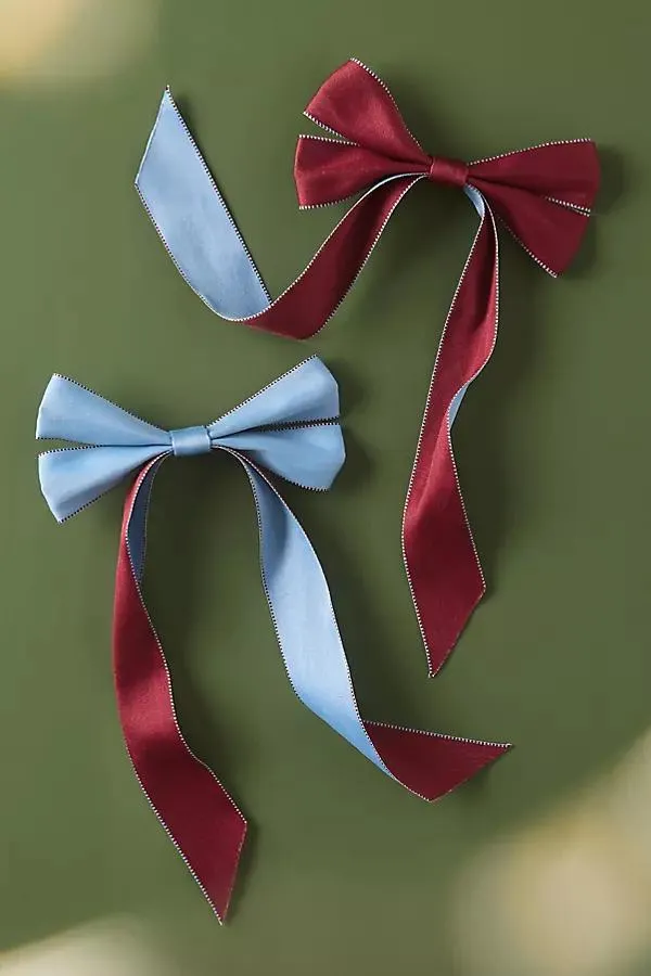 Carriage Clip-On Bow Ornament