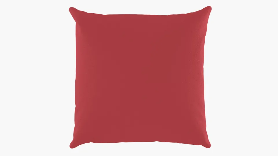 Outdoor 20" Throw Pillow, Red, 20" x 20"