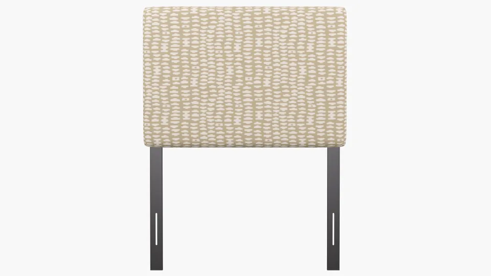 Square Back Headboard, Sand Odalisque, Twin