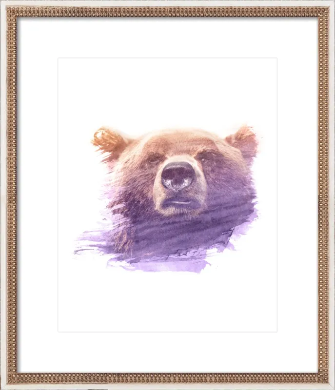 BEAR SUPERIMPOSED WATERCOLOR by Emiliano Deificus for Artfully Walls