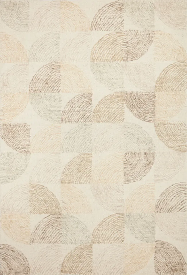 Loloi Milo Pebble / Multi 3'-6" x 5'-6"