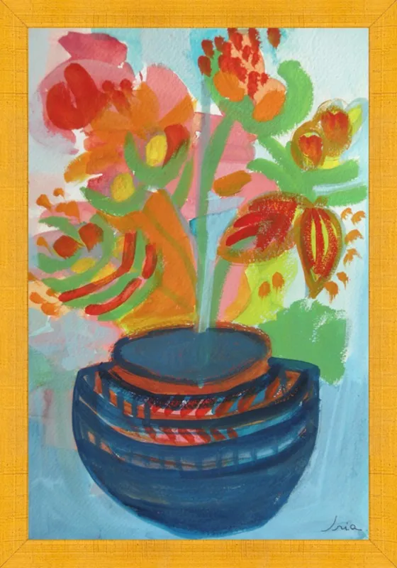 Red Flowers by Iria Fernandez Alvarez for Artfully Walls