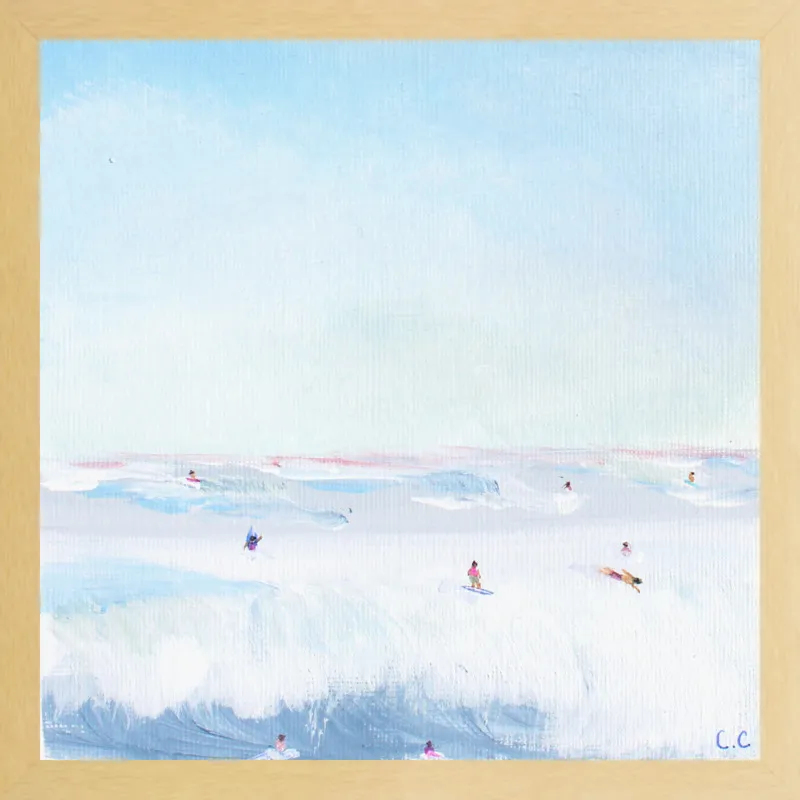 Soft Blue Surf  by Caroline Chriss  for Artfully Walls