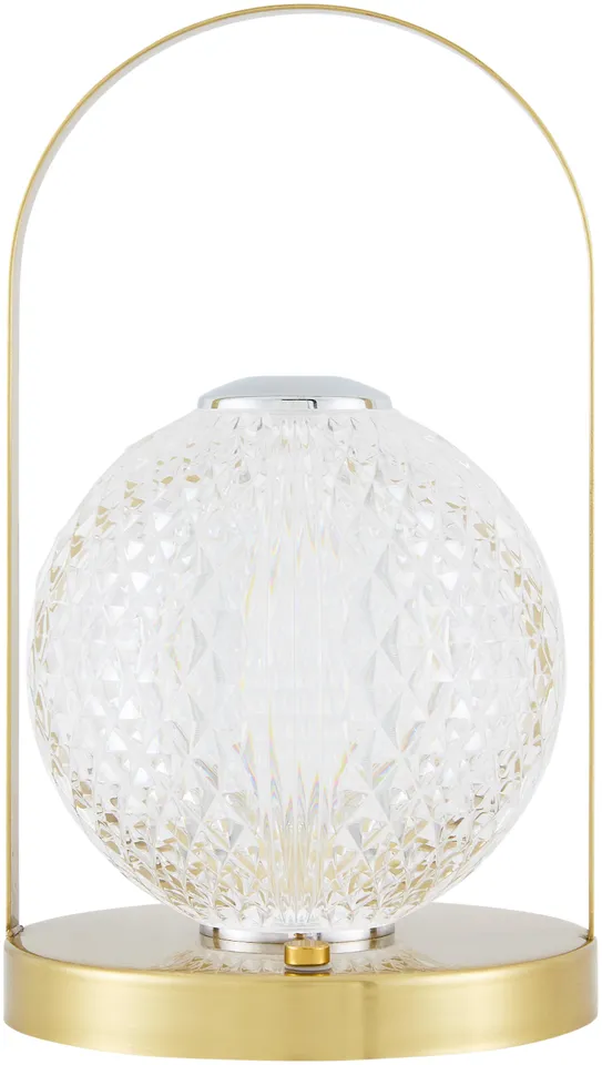 Furnas  Plated 10"H x 6"W x 6"D Accent Table Lamp