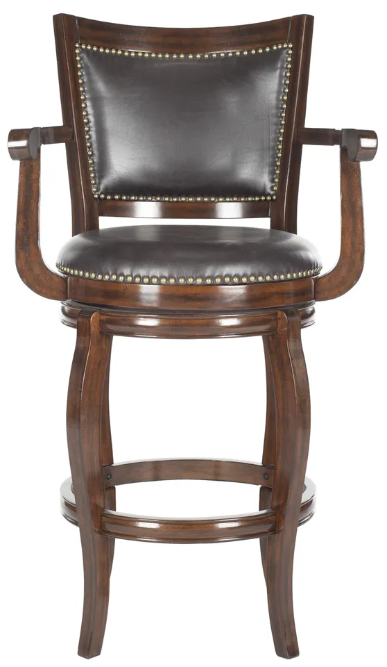 Gitano Swivel Bar Stool - Espresso/Brown