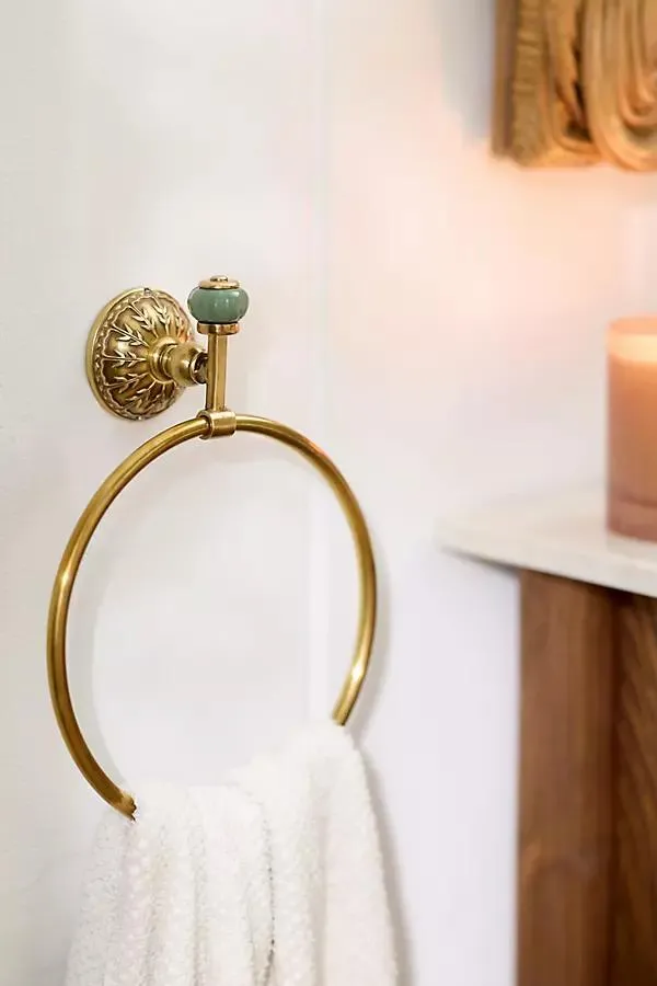 Eloise Brass Towel Ring