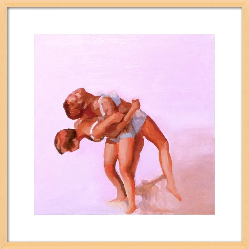 wrestling by Mary Sinner for Artfully Walls