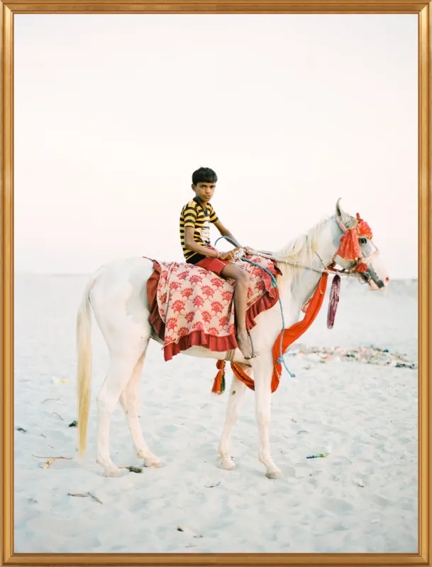 Boy on Horse by Andrew Jacona for Artfully Walls