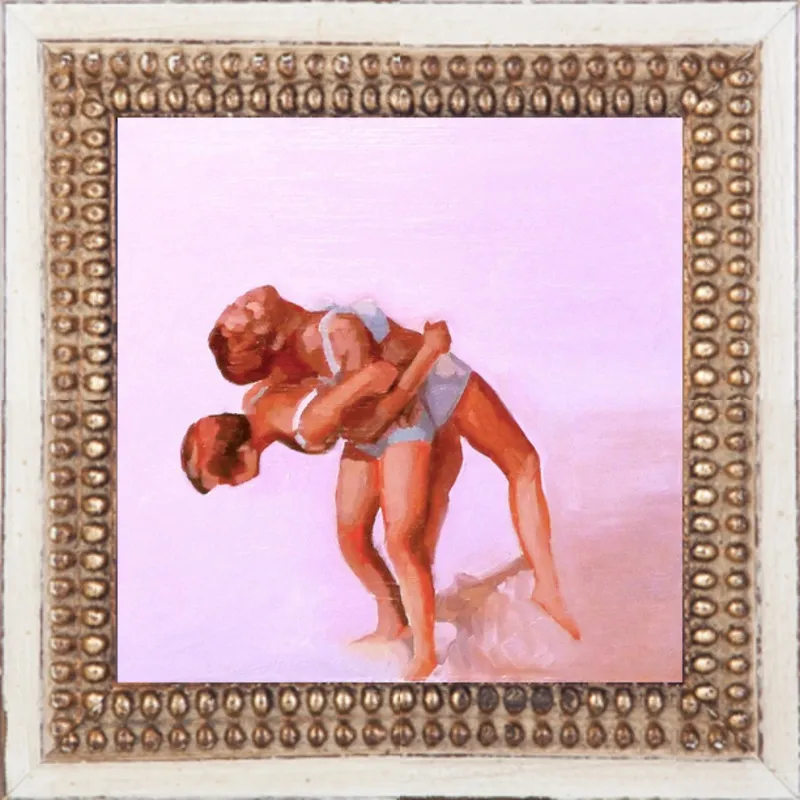 wrestling by Mary Sinner for Artfully Walls
