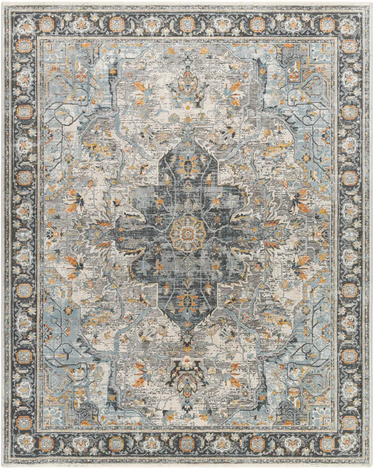 Hassler Gray Indoor 6'7" x 6'7" Machine Woven Rug