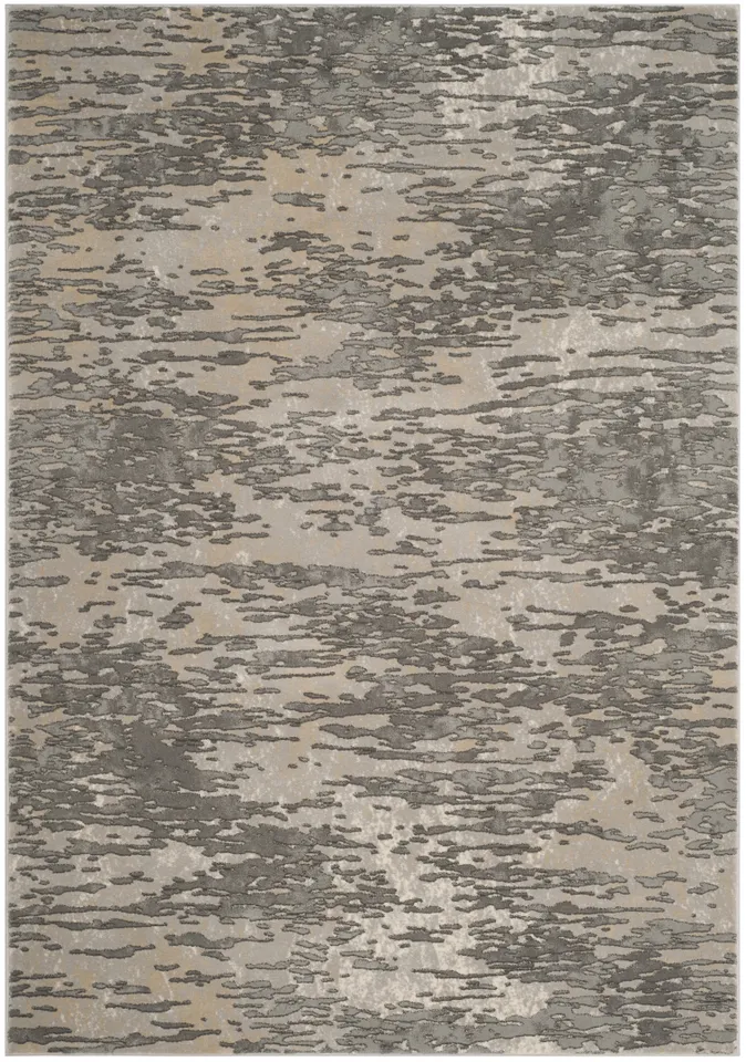 Arlo Home Woven Area Rug, MDW176F, Grey,  5' 3" X 7' 6"