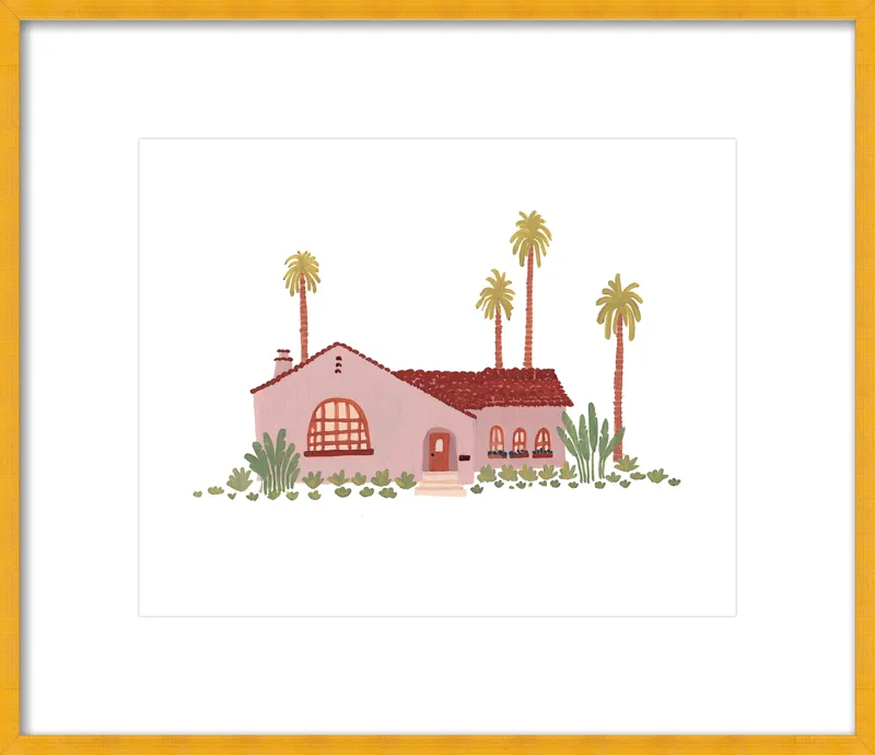 Pink Bungalow by Taylor Ann for Artfully Walls