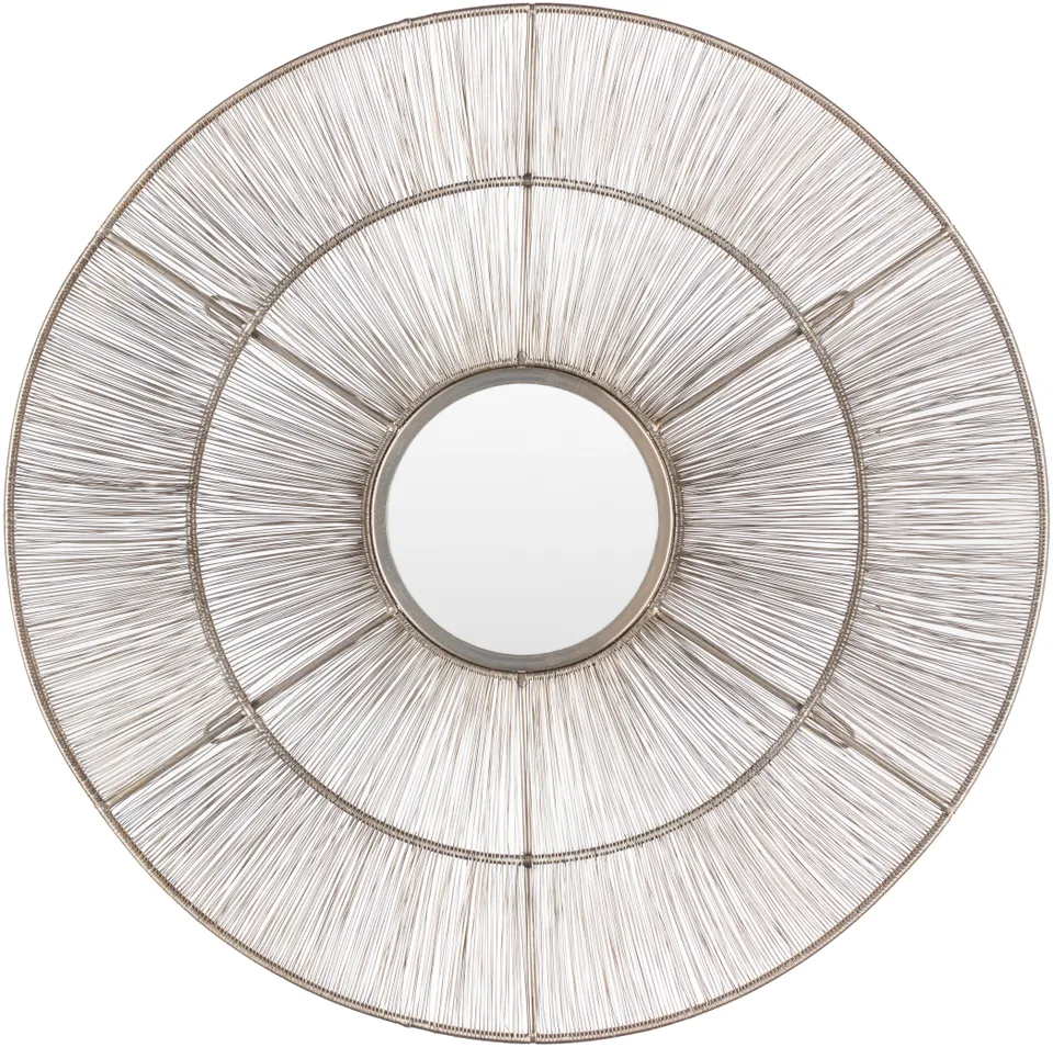 Topola Metallic - Silver 36"H x 36"W x 2"D Accent Mirror
