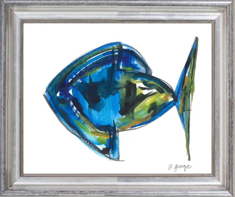 Asbtract Fish by Anthony George for Artfully Walls
