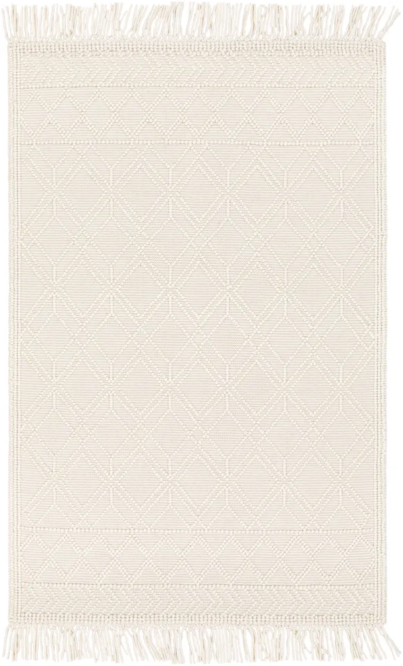 Casa DeCampo Beige Indoor 5' x 7'6" Handmade Rug