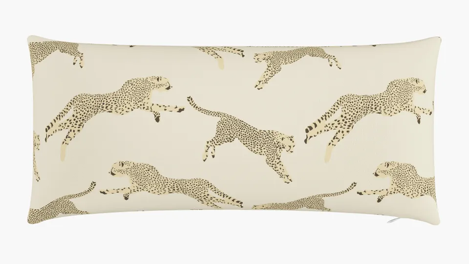 Throw Pillow 14" x 30", Desert Cheetah, 14" x 30"