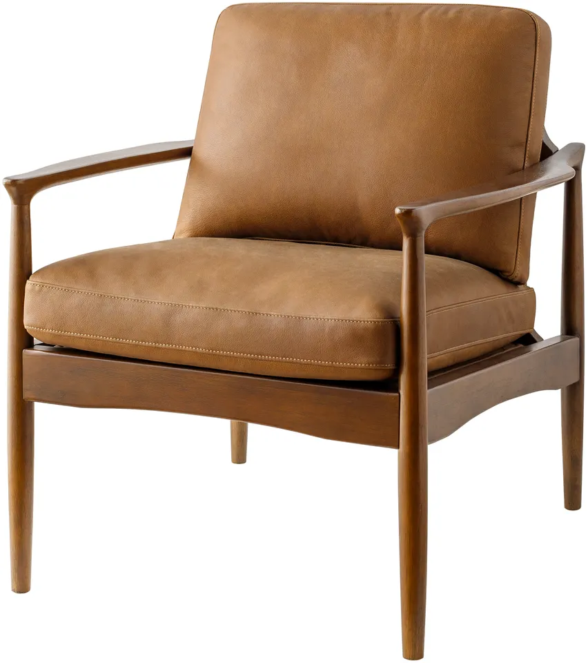 Lewiston Leather 35"H x 29"W x 32"D Accent Chair