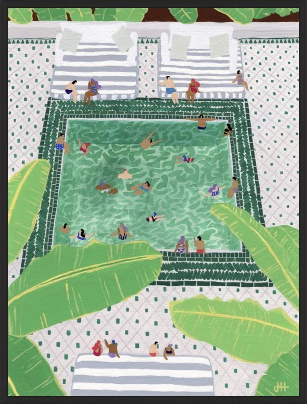 Green Riad by Joanne Ho for Artfully Walls