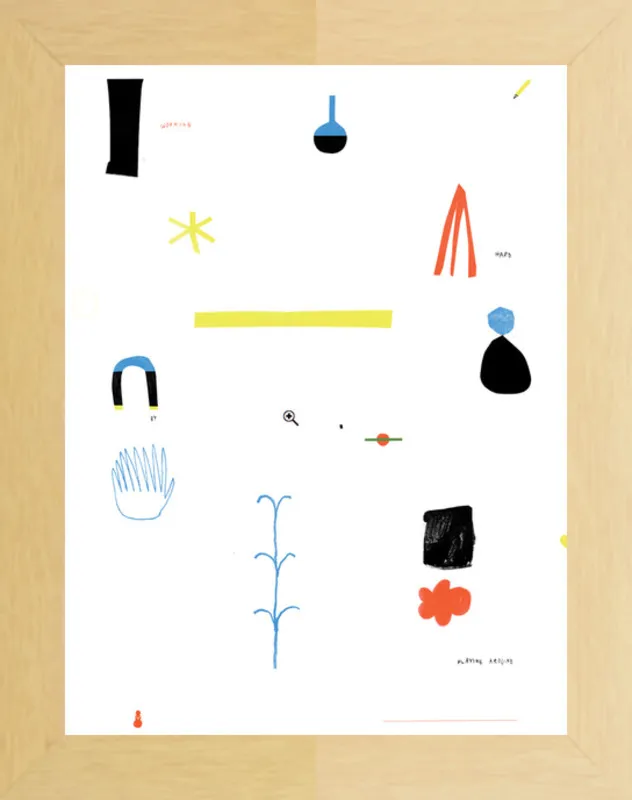 Working hard by playing around  by Agata Królak for Artfully Walls