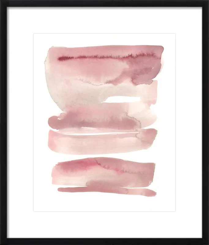 pink waves by Kelly Witmer for Artfully Walls