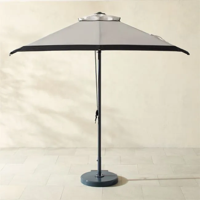 8' Amalfi Square Shade Oyster Sunbrella® Outdoor Patio Umbrella