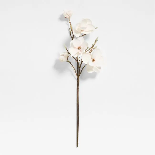Faux Blooming Magnolia Stem 41" by Abigail Ahern