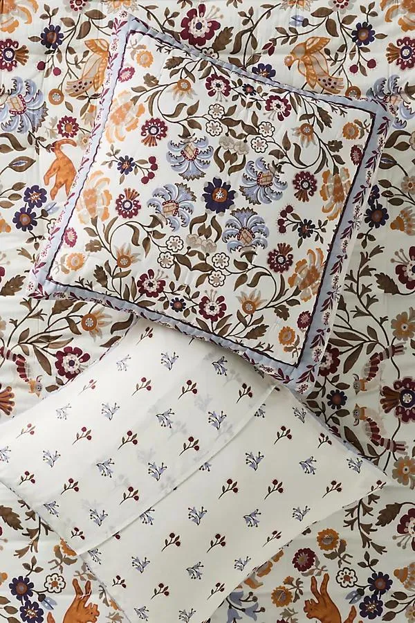 Cotton Voile Printed Euro Sham