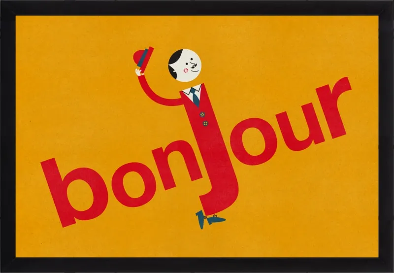 Bonjour by Blanca Gómez for Artfully Walls